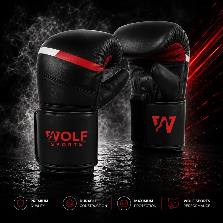 Grey Sport Bag Mitts WF-B-115 - Wolf Sports