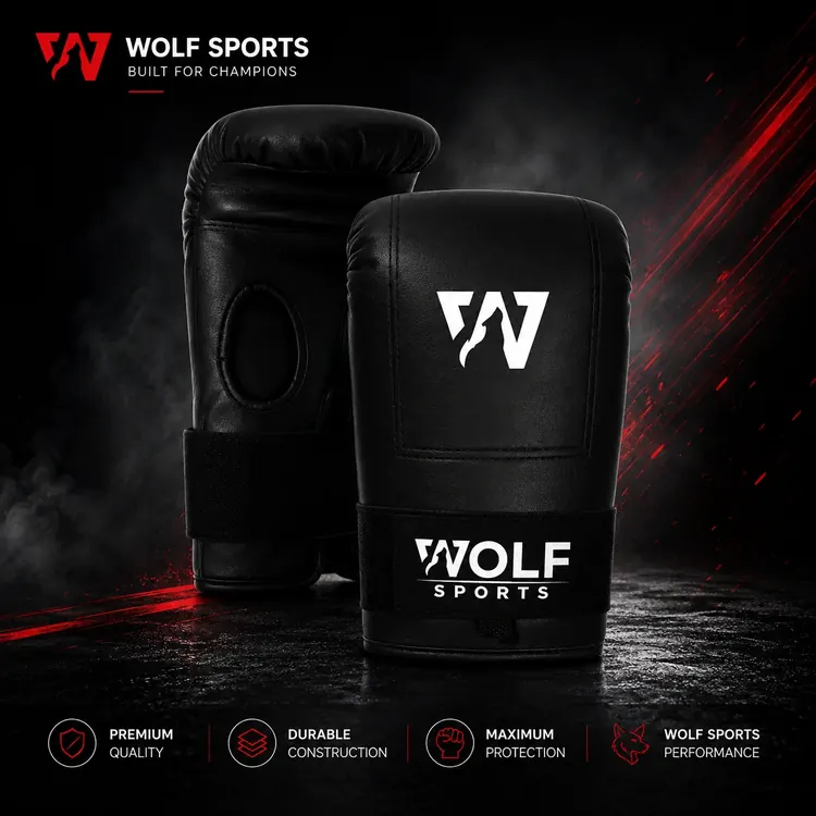 Yellow Classic Bag Mitts WF-B-119 - Wolf Sports