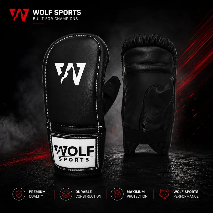 Black Diamond Pattern Bag Mitts WF-B-120 - Wolf Sports