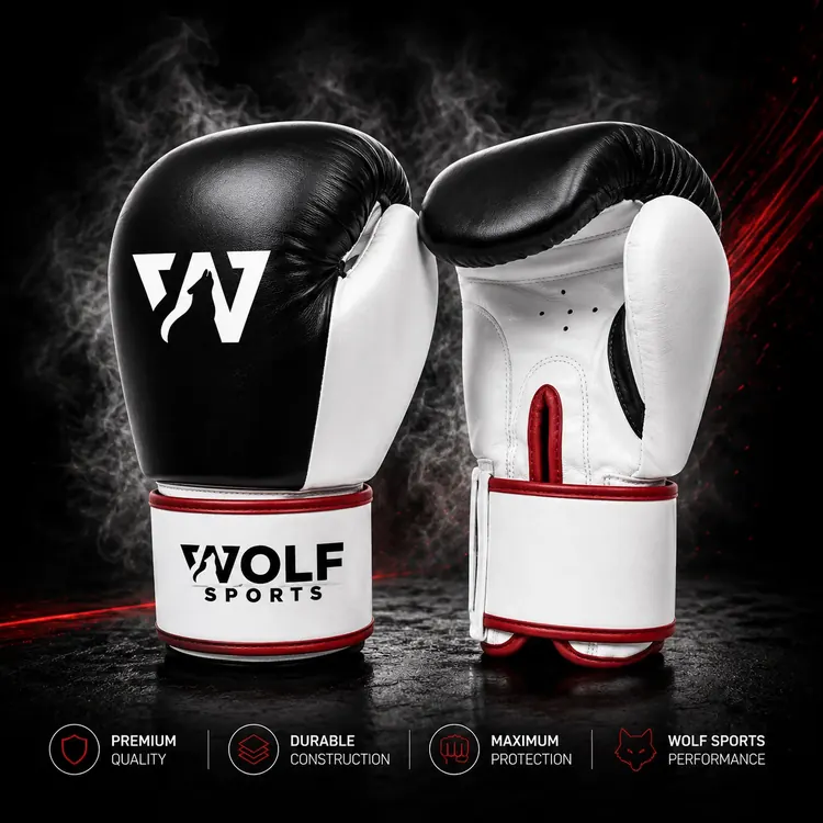 Two-Tone Contrast Sparring Gloves WF-B-102 - Wolf Sports