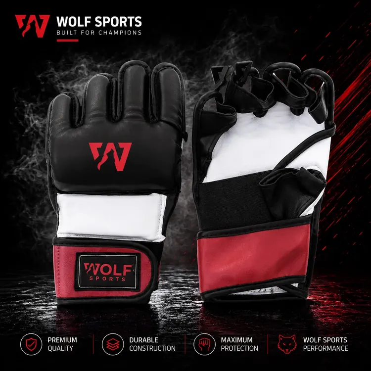 Pink and Black Women's MMA Gloves WF-B-170 - Wolf Sports