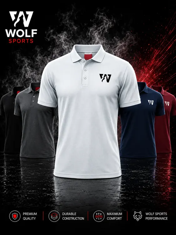 Mint Green Polo Shirt WF-129 - Wolf Sports