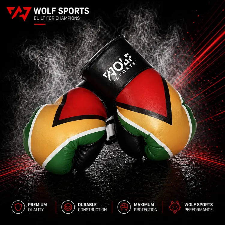 Rasta Mini Boxing Glove Key Chain WF-B-261 - Wolf Sports