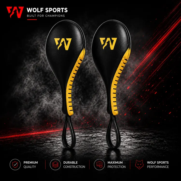 Black and Yellow Punch Paddles WF-B-282 - Wolf Sports
