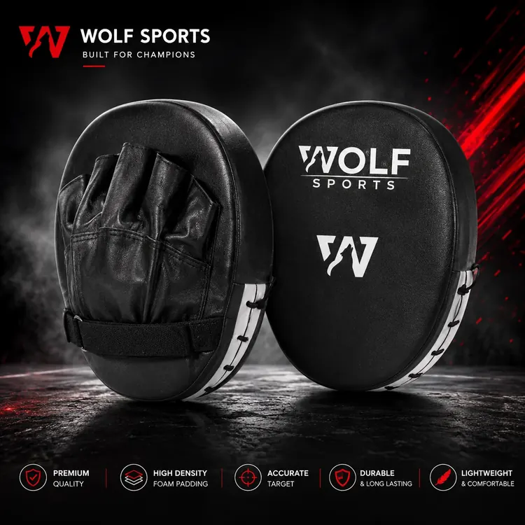 Curved Coaching Focus Mitts WF-B-126 - Wolf Sports
