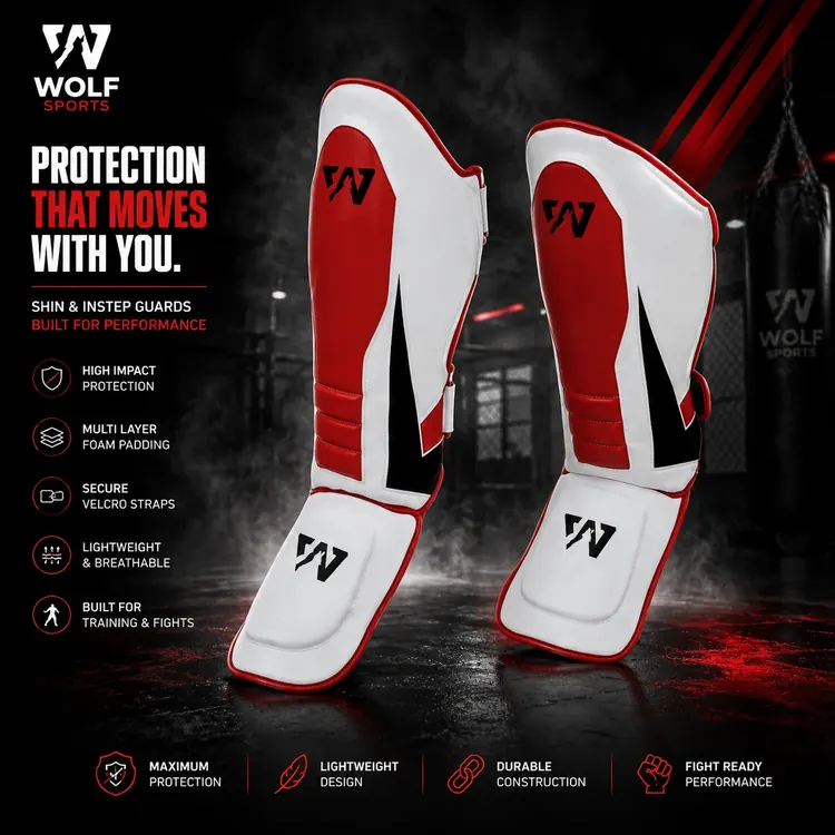 Competition Shin Instep Guards WF-B-144 - Wolf Sports