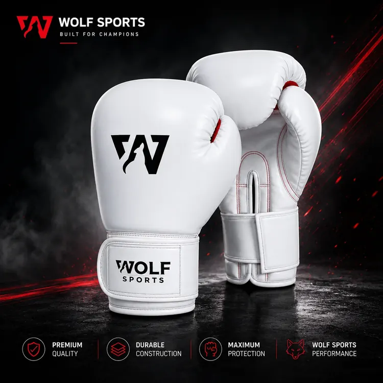 Classic Pearl White Training Gloves WF-B-101 - Wolf Sports